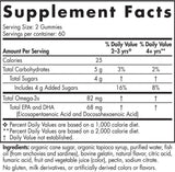 Nordische Omega -3 -Gummis 82 mg - 60 Gummis