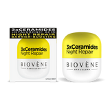 3X Nachtcreme mit Ceramiden für Regeneration und tiefe Feuchtigkeitsversorgung – 50 ml