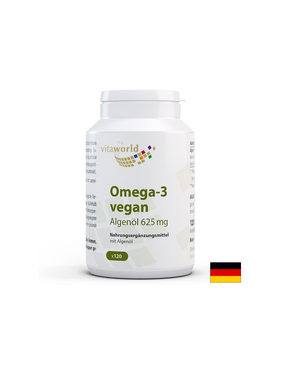 Gehirn- und Herzfunktion – Omega-3 (aus Algen) – vegan, 625 mg x 120 Kapseln