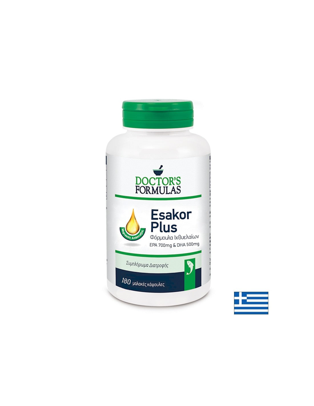 Omega-3-Formel – Esakor Plus, 180 Softgel-Kapseln Doctor's Formulas