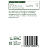 Vitamin D3 (Vitamin D3) 1000iu 60 vegane Tabletten NaturesAid