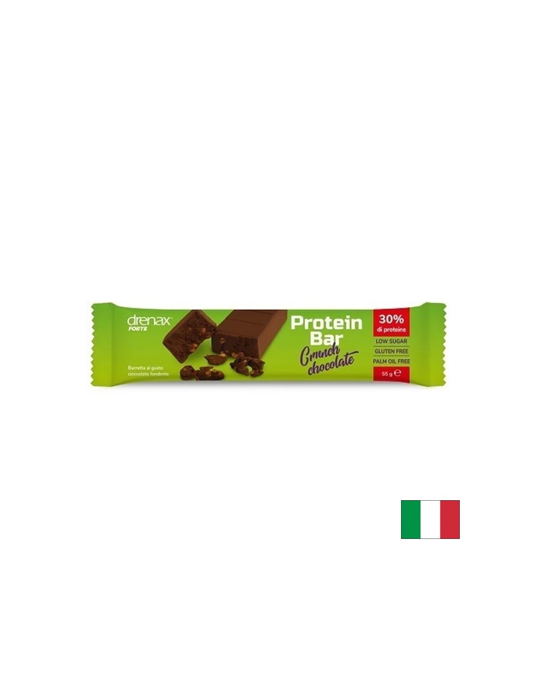 Proteinriegel (30 % Protein) mit Drenax®-Schokoladenextrakt, 55 g