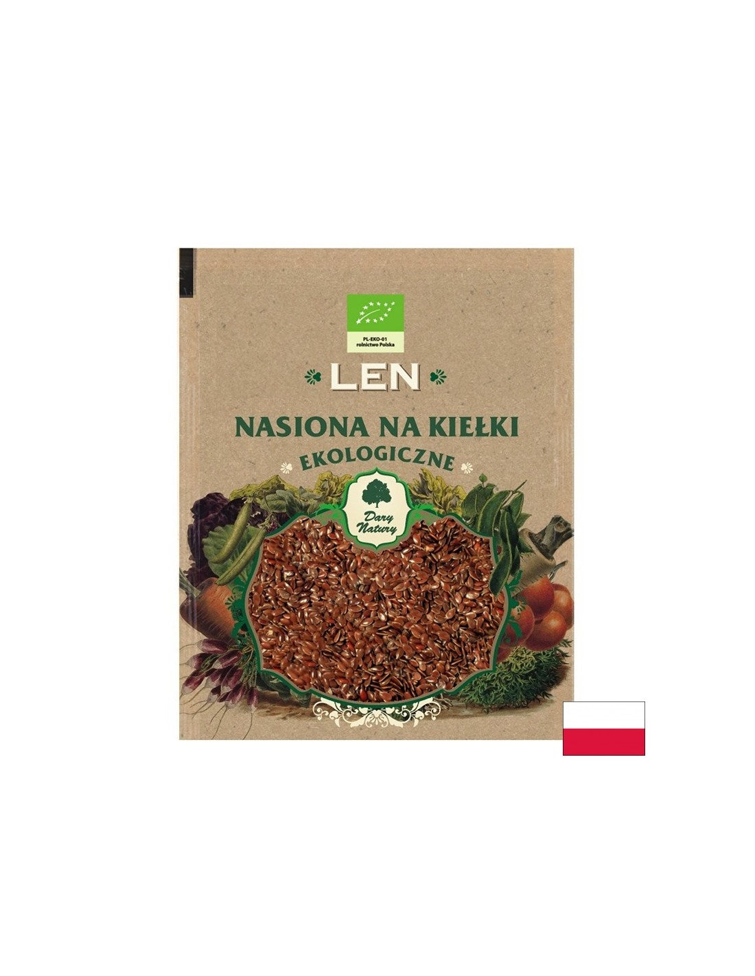 Leinsamen – Sprossensamen Bio, 30 g <tc>Dary Natury</tc>