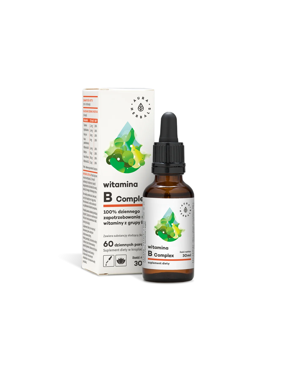 Nervensystem – Vitamin-B-Komplex, 30 ml Tropfen <tc>Aura Herbals</tc>