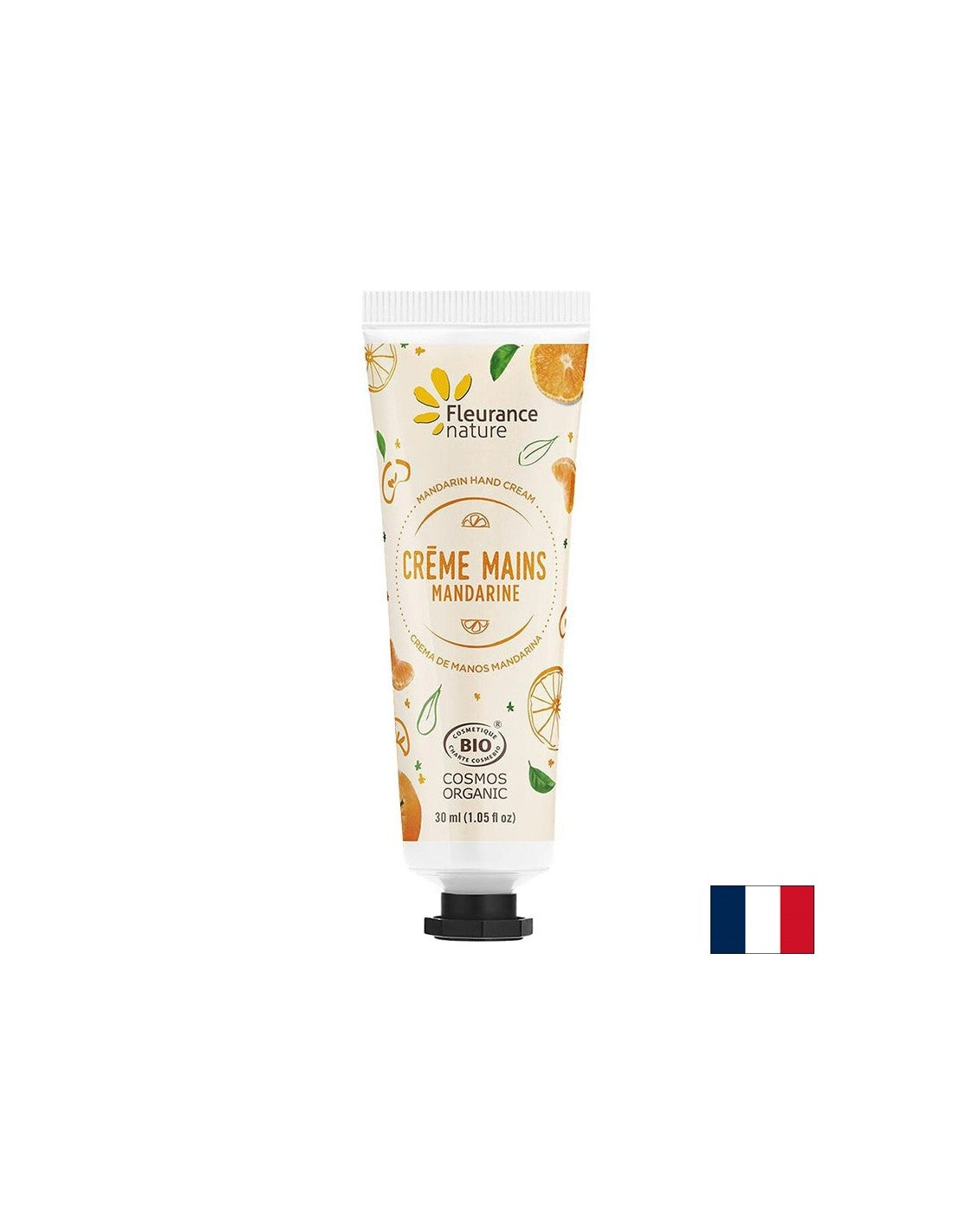 Handcreme mit Mandarinenextrakt, Sheabutter und Aloe Vera, 30 ml Fleurance Nature