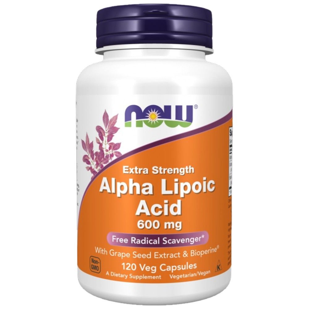 Alpha Liponsäure 600 mg / zusätzliche Stärke - 120 Kapseln
