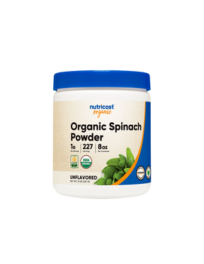 Organic Spinach Powder - Tone, Vitality & Strong Immunity, 227g (powder) Nutricost - Nutra Best Europe