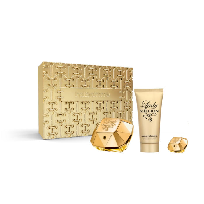 <tc>PACO RABANNE</tc> Lady Million Eau de Parfum Spray 80 ml Set 3 Stück