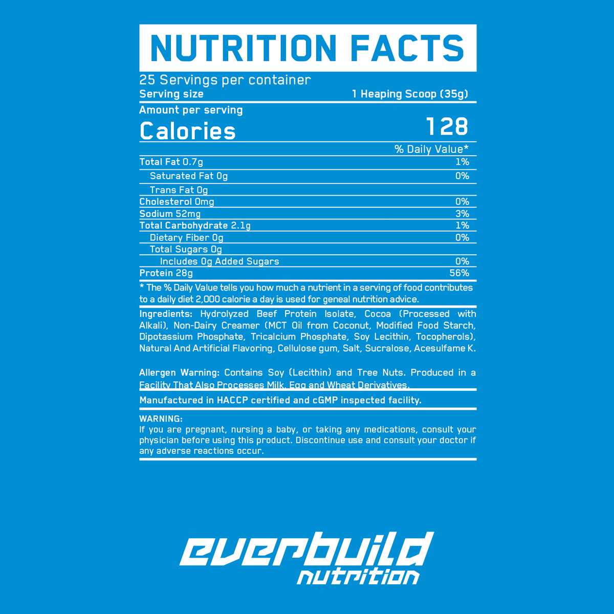 Ultra Premium 100% Rindfleisch -Protein -Isolat - 0,908 kg