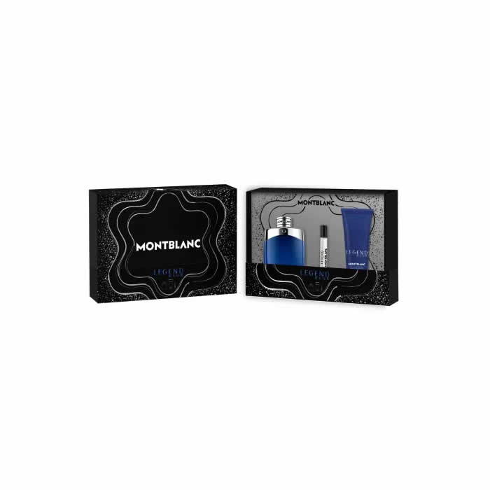 <tc>MONTBLANC</tc> Legend Blue Eau De Parfum Spray 100ml Set 3 Stück