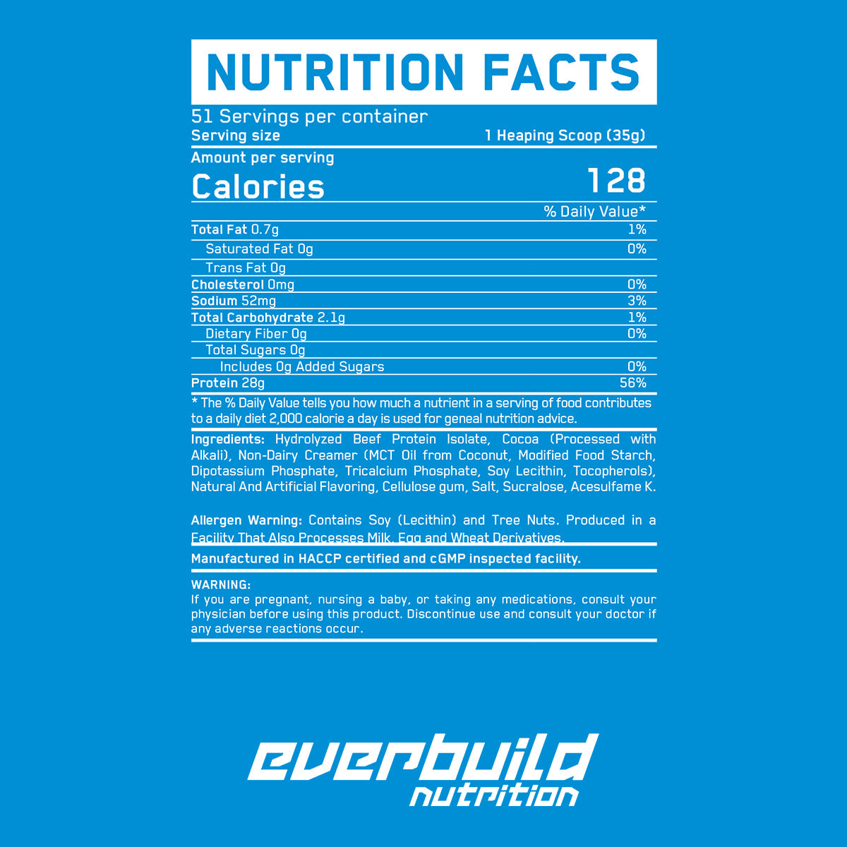 Ultra Premium 100% Rindfleisch -Protein -Isolat - 1,816 kg