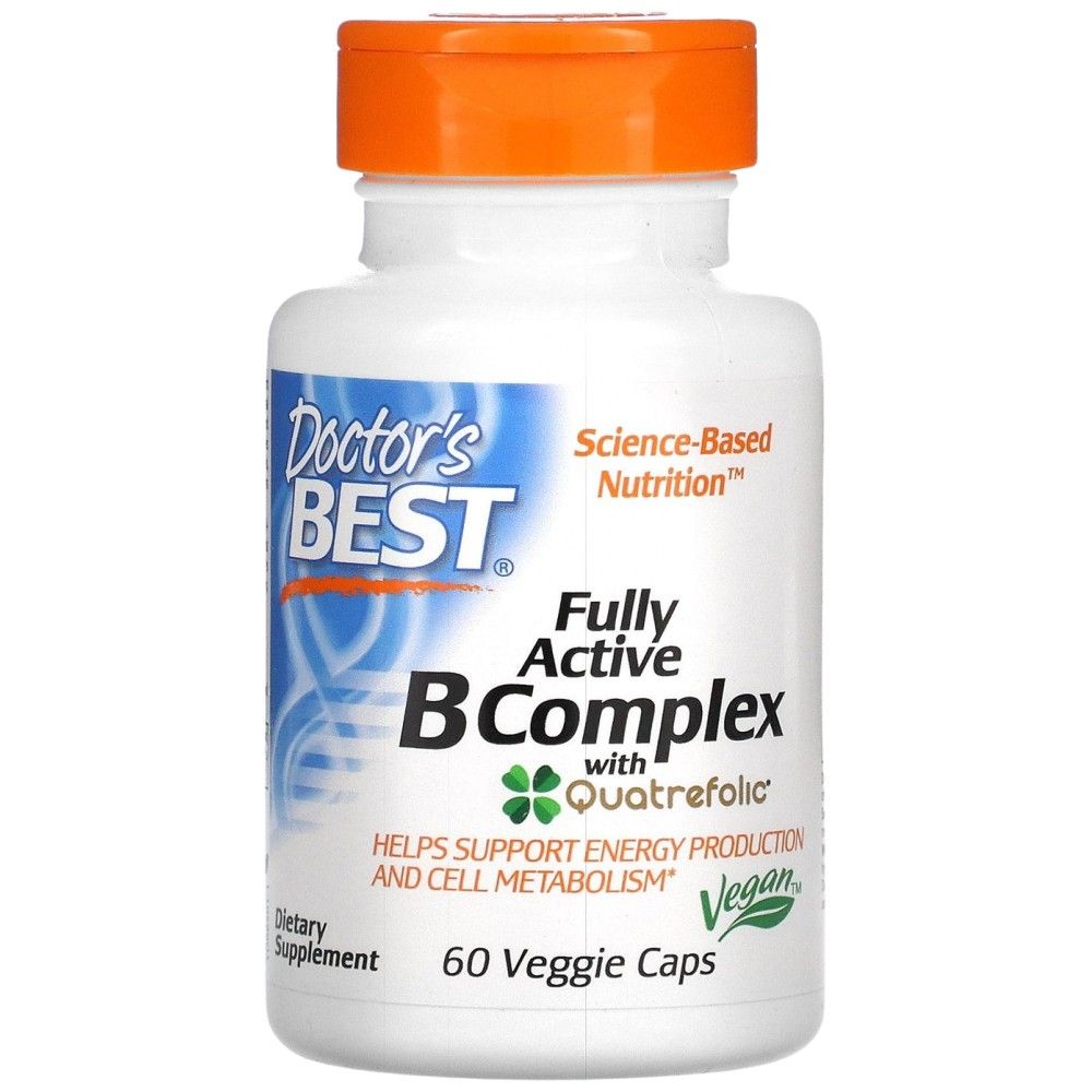 Bester vollständig aktiver B -Komplex | mit Quatrefolic® - 60 Kapseln