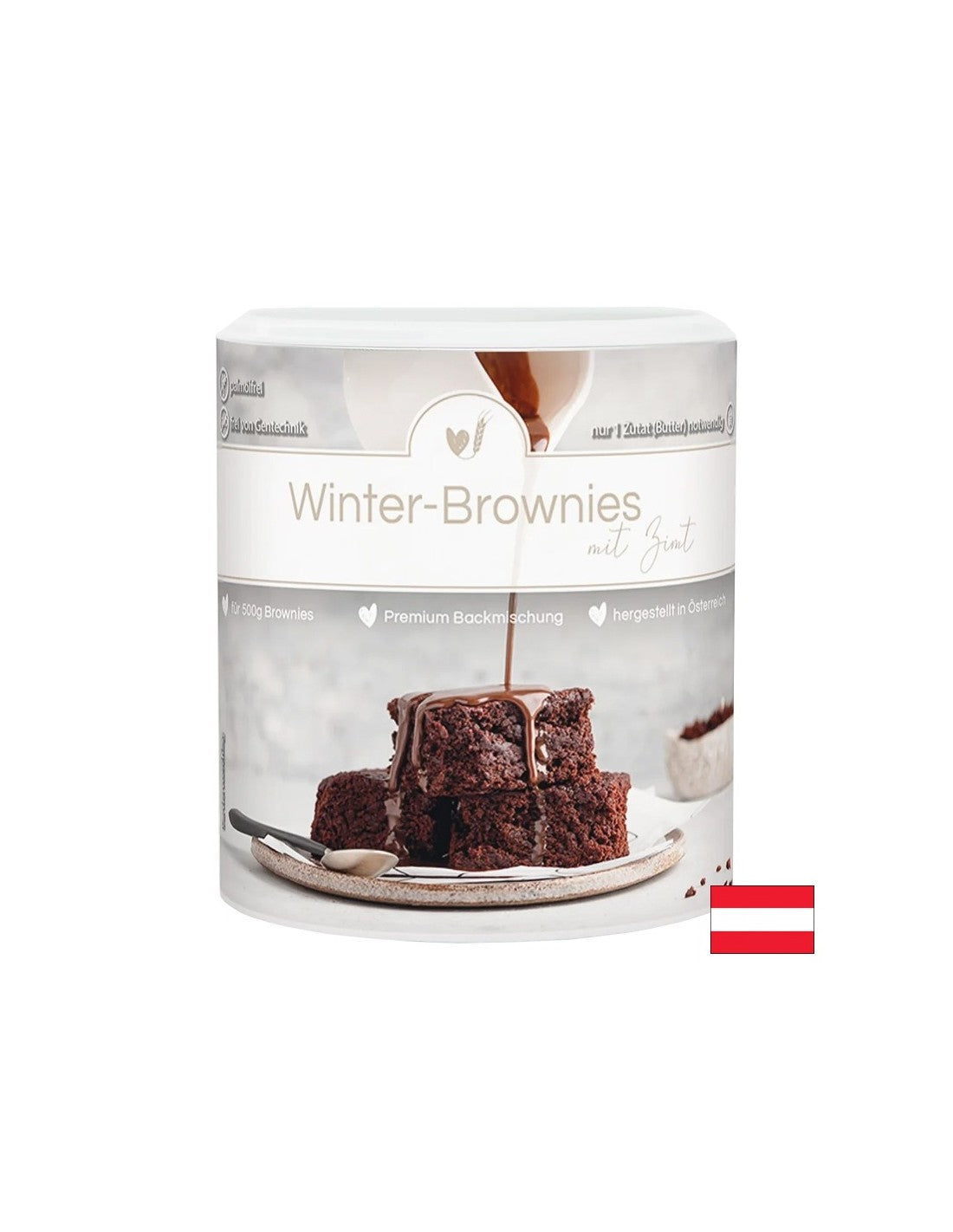Winter-Brownie-Backmischung mit Zimt, 358 g
