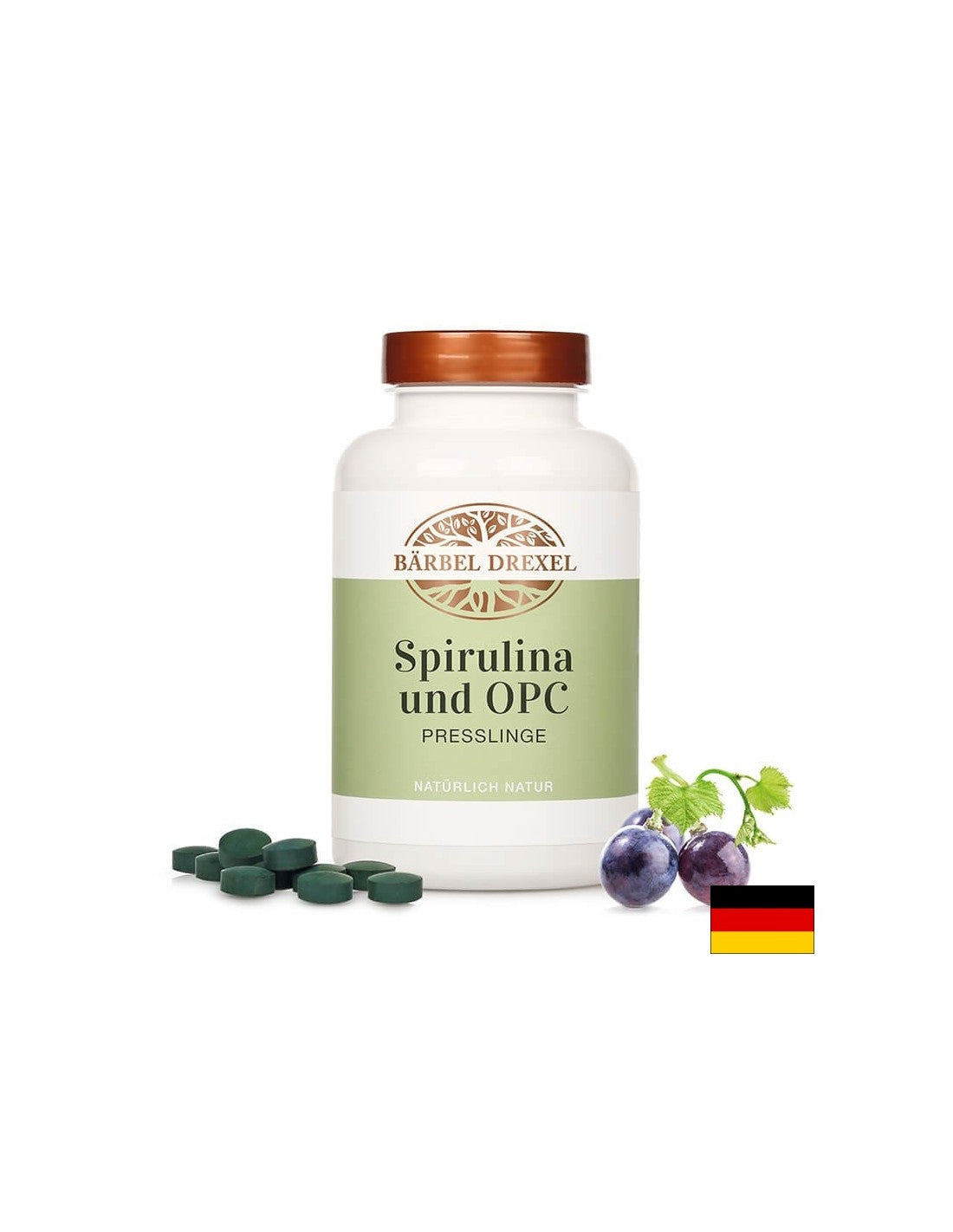 Spirulina und oligomere Proanthocyanidine – Antioxidans, Immunbooster und Energiespender, 360 Tabletten <tc>Bärbel Drexel</tc>