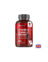 Immunität und Energie – Vitamin B-Komplex + Vitamin C, 365 Tabletten – Vitamin B-Komplex