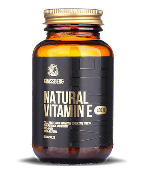 GRASSBERG Vitamin E 400 IU Natural 60 Caps - Nutra Best Europe