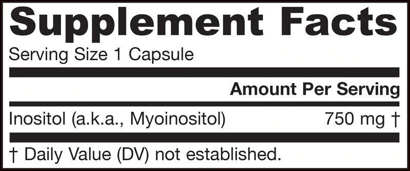 Inositol 750 mg - 100 Kapseln