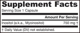Inositol 750 mg - 100 Kapseln