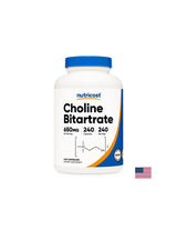 Gehirnfunktion – Cholinbitartrat (Vitamin B4), 240 <tc>Nutricost</tc> Kapseln