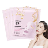 Koreanische Gesichtsmaske mit Lachs-DNA, Peptiden, Kollagen, Panthenol und Niacinamid – 4 Stück in einer Box