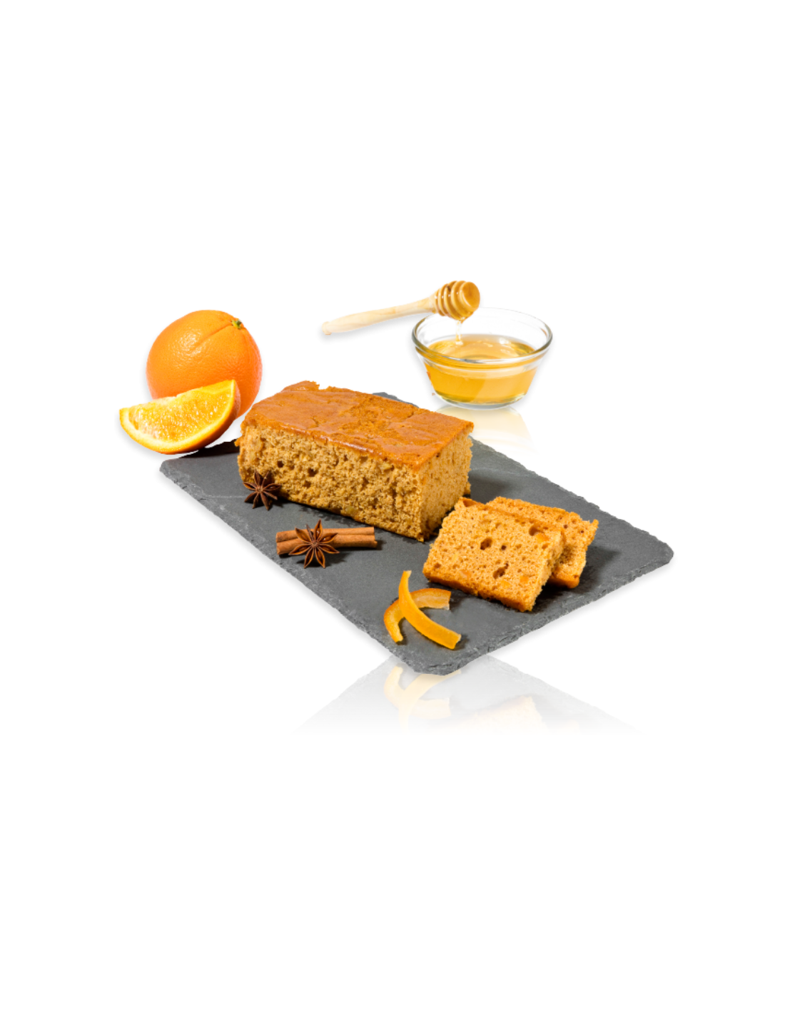 Französisches Honigbrot mit Orangenschale – 40 % Honig, 18 % Orangenschale, 250 g