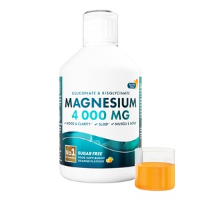 Liquid Magnesium 4000 (Bisglycinate and Gluconate) | 500 ml - Nutra Best Europe