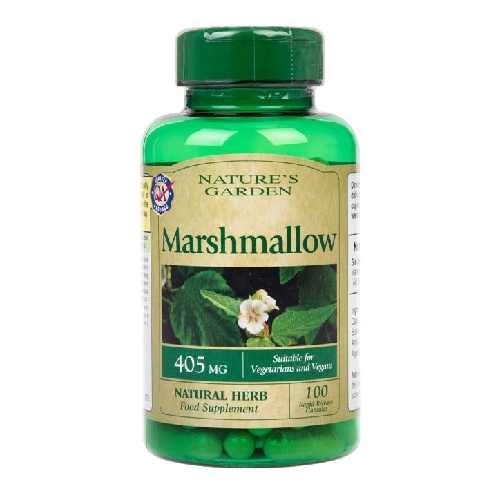 Weißer Marshmallow (Marshmallow) (Wurzel) 405 mg 100 Kapseln HOLLAND & BARRETT