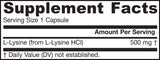 L -Lysin 500 mg - 100 Kapseln
