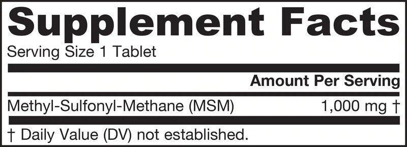 MSM 1000 mg - 120 Tabletten
