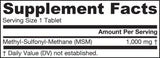 MSM 1000 mg - 120 Tabletten