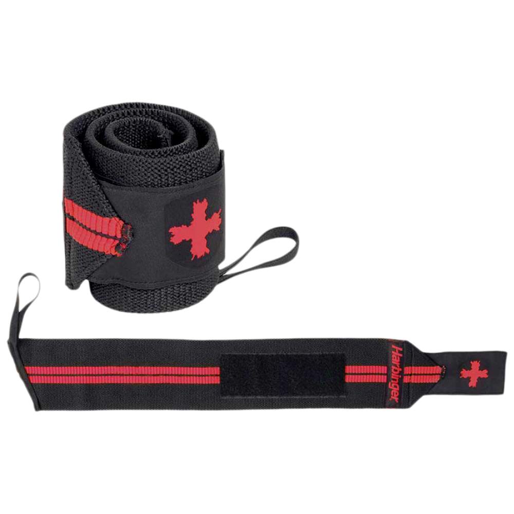 Armbandwraps / rote Linie - schwarz