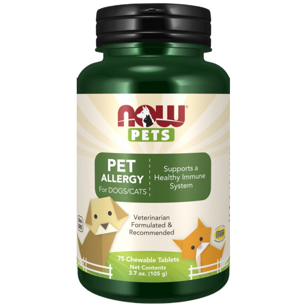 Haustierallergie -Kautabletten | Für Hunde und Katzen - 75 kaubare Tabletten
