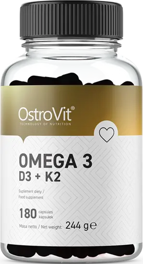 OstroVit Omega 3 / D3 + K2 - 180 Gel capsules - Nutra Best Europe