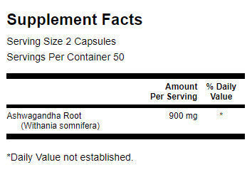 Ashwagandha-Wurzel 450 mg – 100 Kapseln