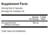 Ashwagandha-Wurzel 450 mg – 100 Kapseln
