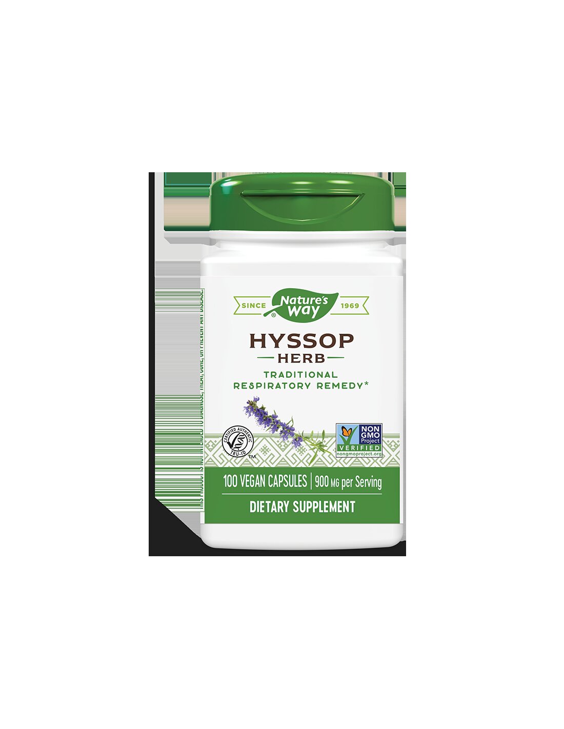Bei Atemwegsinfektionen, Husten und Schleim – Ysop, 450 mg, 100 Kapseln Nature's Way