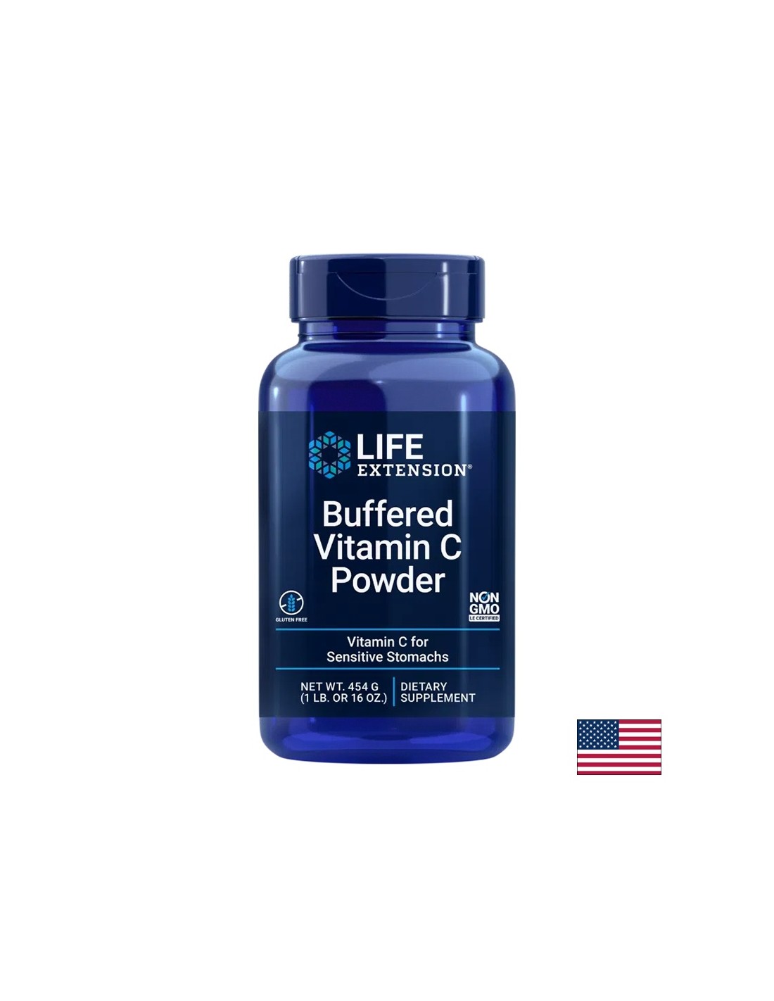 Immunität – Vitamin C (gepuffert), 454 g Pulver