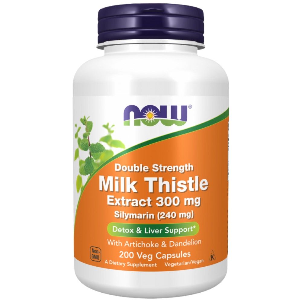 Milch Thistle - Silymarinextrakt | Doppelte Stärke mit Artischocken & Löwenzahn - 200 Kapseln