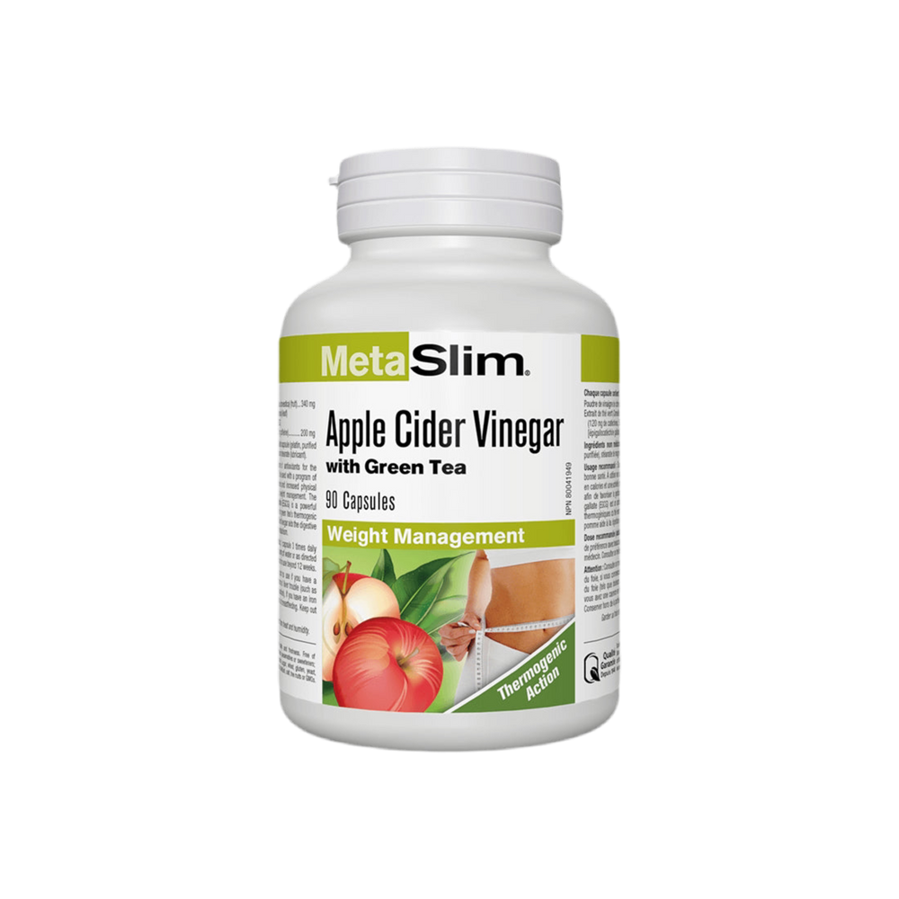 Metaslim® Apfelessig - Apfelessig + grüner Tee, 90 Kapseln