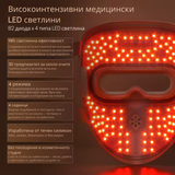 4D-LED-Gesichtsmaske mit Photonentherapie – 82 LEDs x 4 Lichtarten