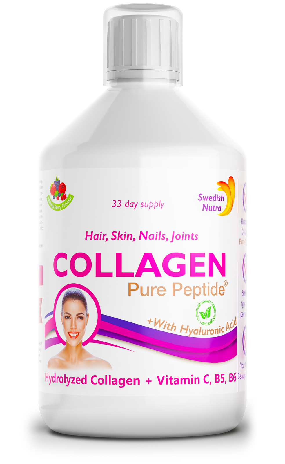 Rinderkollagen 5.000 mg mit Hyaluronsäure 5 mg – 500 ml