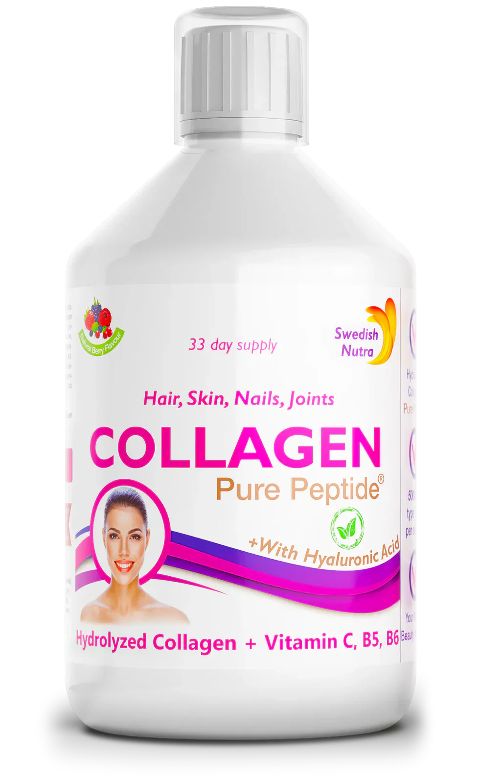 Rinderkollagen 5.000 mg mit Hyaluronsäure 5 mg – 500 ml