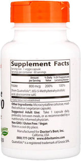 Bester vollständig aktiver Folsäure 800 mcg - 60 Kapseln