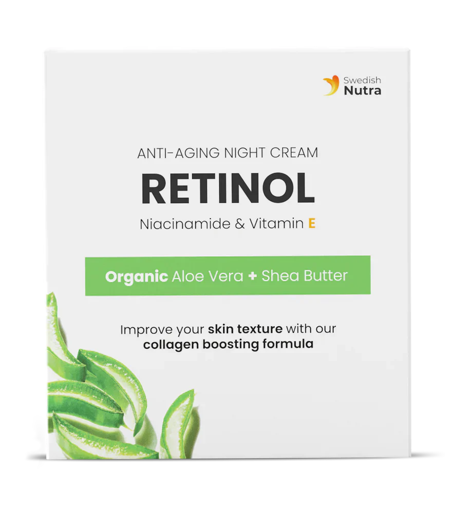 Nachtcreme mit Retinol, Hyaluron und Kollagen 50 ml <tc>Swedish Nutra</tc>