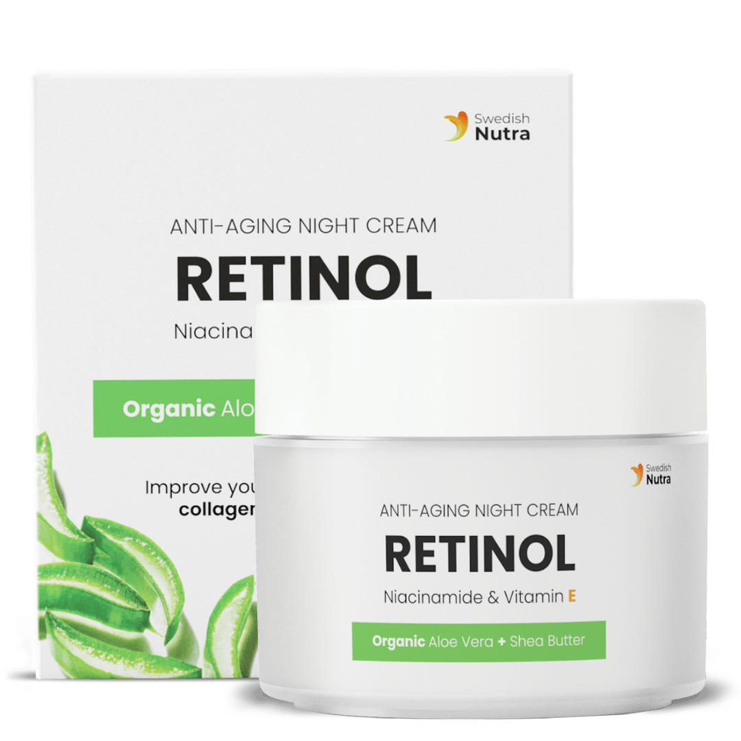 Nachtcreme mit Retinol, Hyaluron und Kollagen 50 ml <tc>Swedish Nutra</tc>