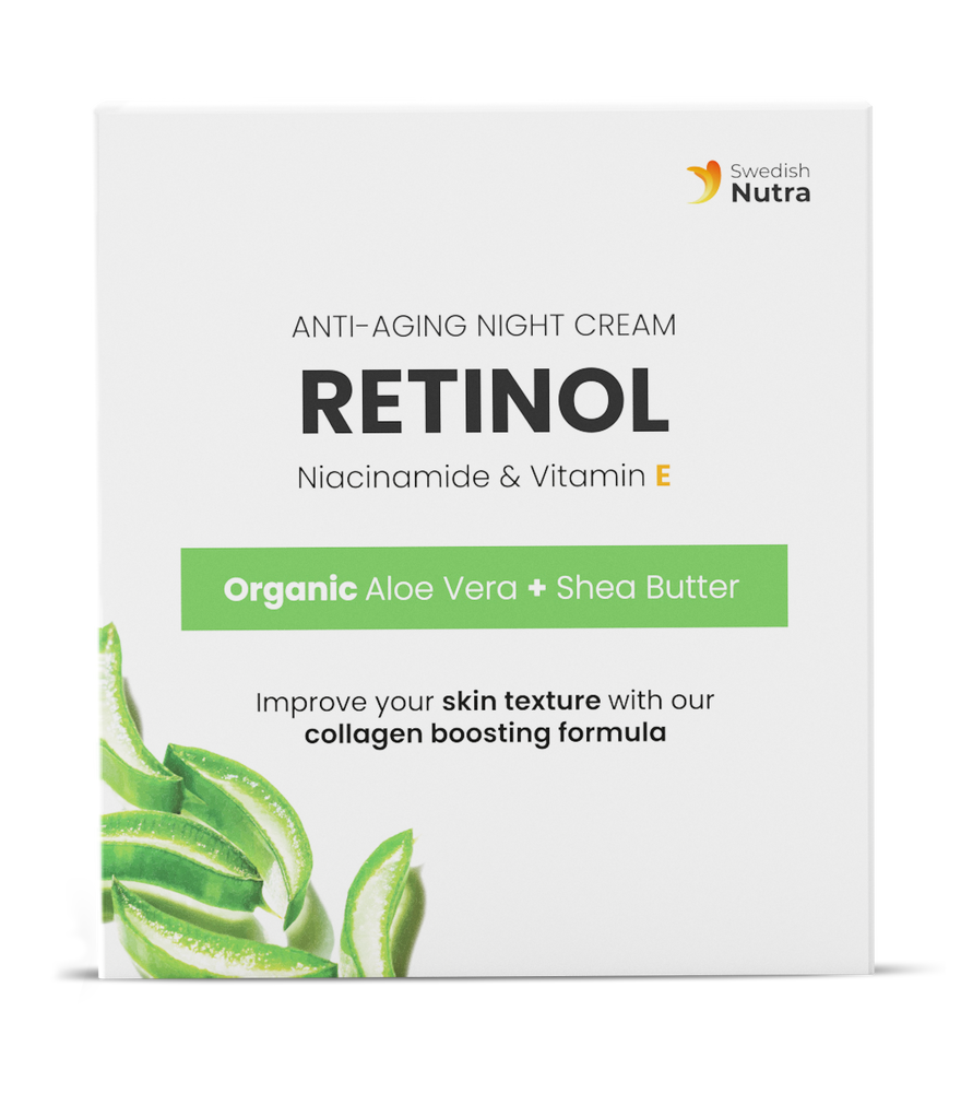 Nachtcreme mit Retinol, Hyaluron und Kollagen 50 ml <tc>Swedish Nutra</tc>