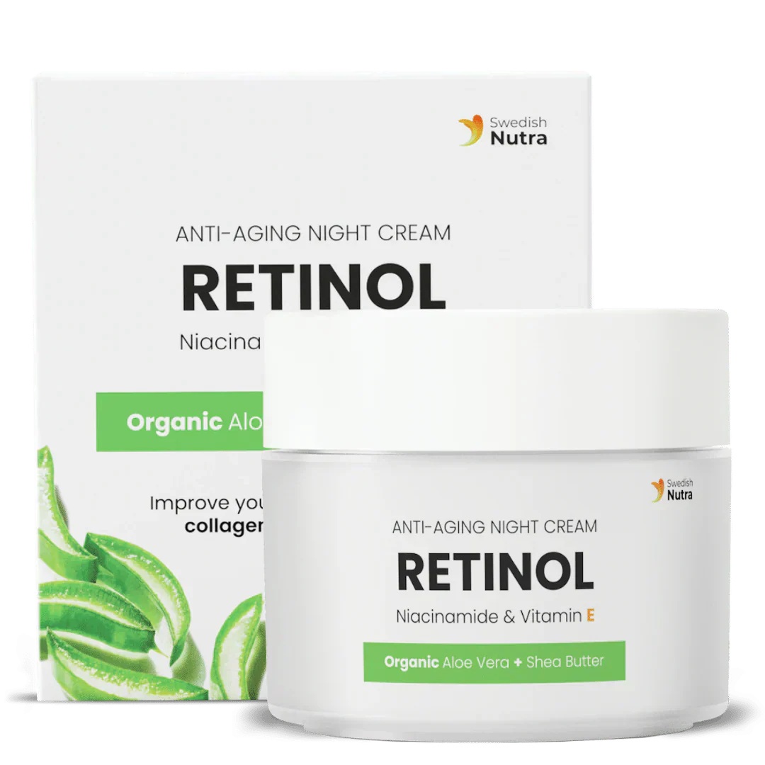 Nachtcreme mit Retinol, Hyaluron und Kollagen 50 ml <tc>Swedish Nutra</tc>