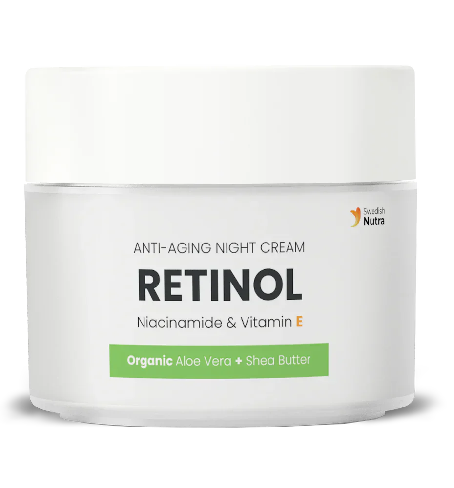 Nachtcreme mit Retinol, Hyaluron und Kollagen 50 ml <tc>Swedish Nutra</tc>