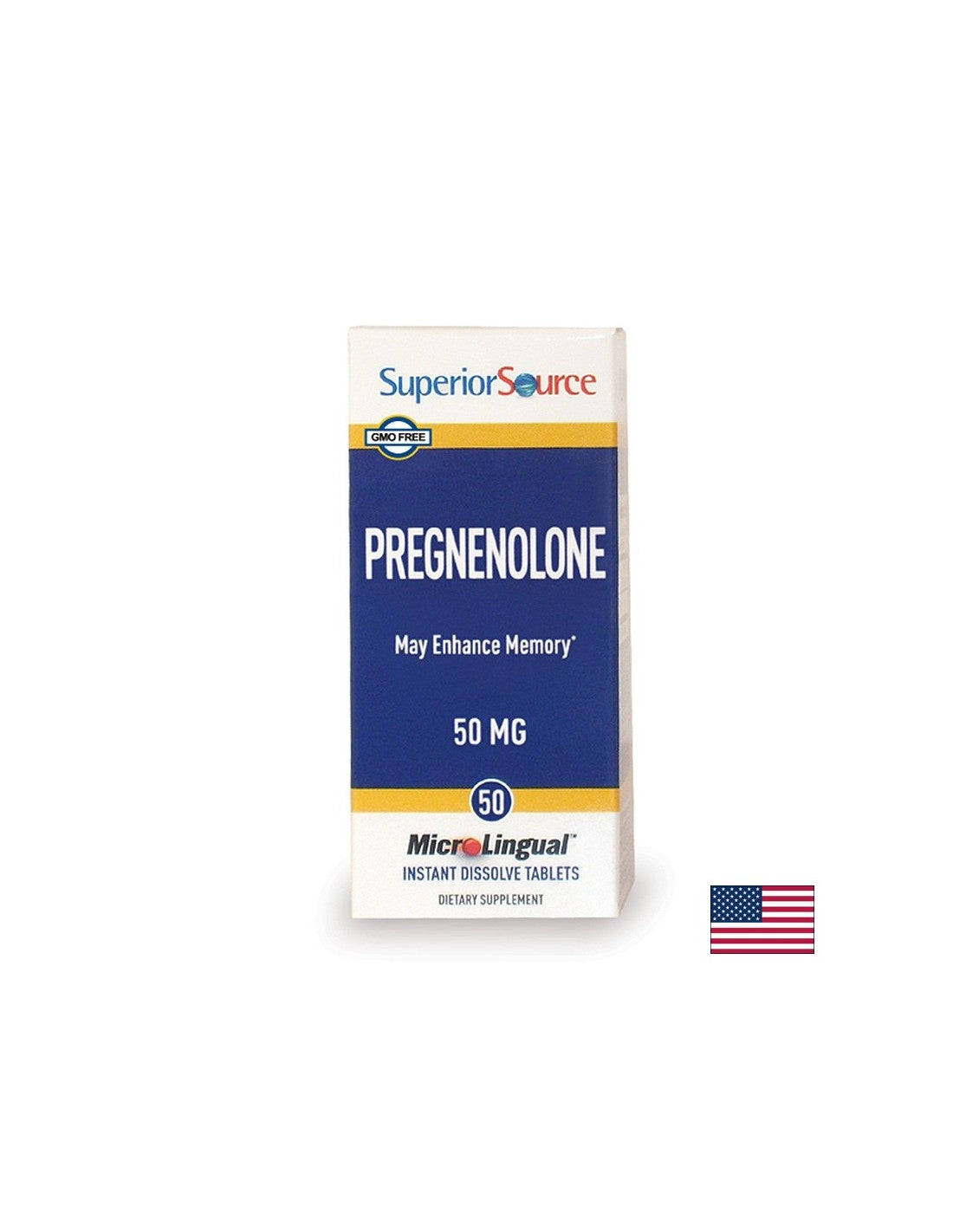 Gedächtnis und Konzentration – Pregnenolon, 50 mg x 50 Sublingualtabletten <tc>Superior Source</tc>