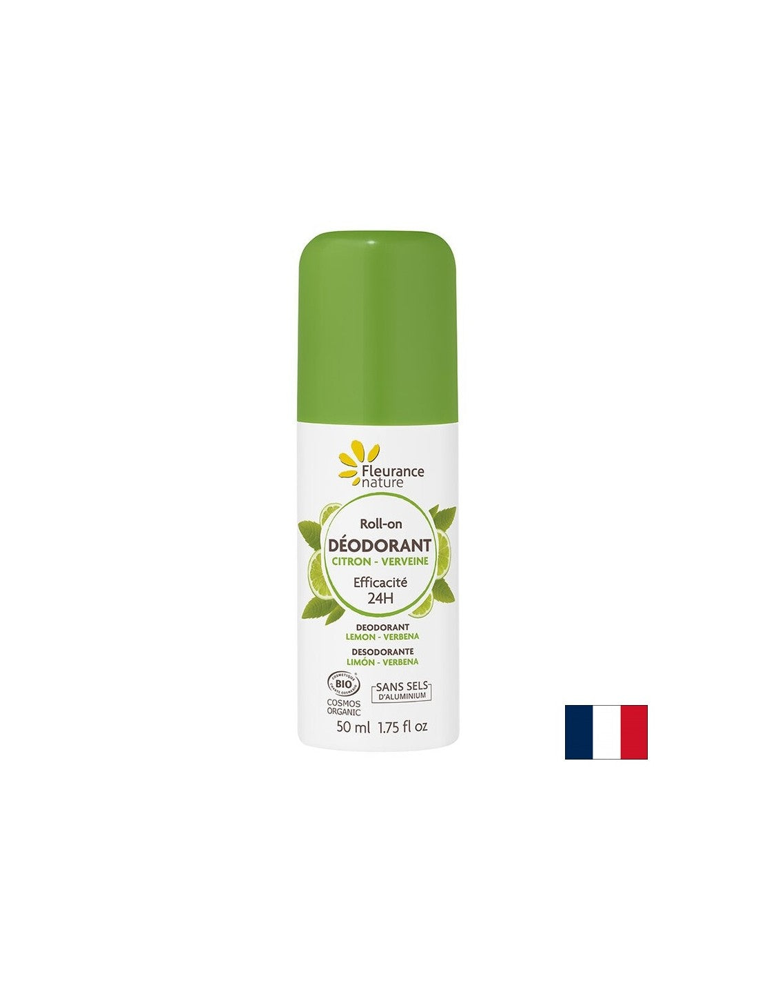 Deodorant-Roller mit Zitrone und Eisenkraut, 50 ml Fleurance Nature